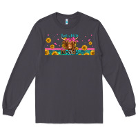 Smoke just a little moody long haired cow Long Sleeve Tee - Jasminsmagicworld