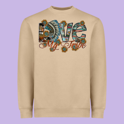 Love My Tribe Heavyweight Sweatshirt Designed By Sublimationcraftshop