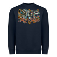 Navy love my tribe Heavyweight Sweatshirt - SublimationCraftShop
