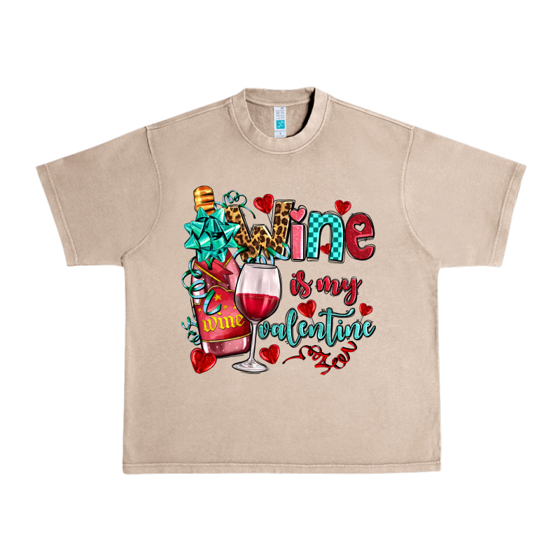 Wine Is My Valentine Olivia Urban Heavy Tee by OliviaCreatesArt | Teevron