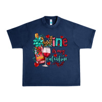 Navy wine is my valentine olivia Urban Heavy Tee - OliviaCreatesArt