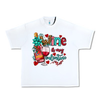 White wine is my valentine olivia Urban Heavy Tee - OliviaCreatesArt