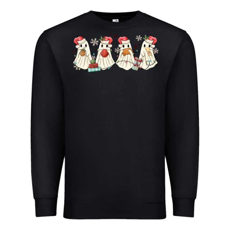 Pantasmas Mexican Christmas Ghosts Premium Sweatshirt by MaliasSmallBusiness | Teevron