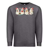 Charcoal Heather pantasmas mexican christmas ghosts Premium Sweatshirt - MaliasSmallBusiness