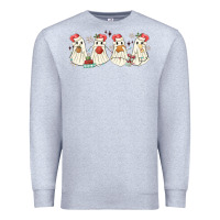 Heather Grey pantasmas mexican christmas ghosts Premium Sweatshirt - MaliasSmallBusiness