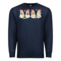 Navy pantasmas mexican christmas ghosts Premium Sweatshirt - MaliasSmallBusiness