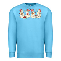 Ocean Blue pantasmas mexican christmas ghosts Premium Sweatshirt - MaliasSmallBusiness