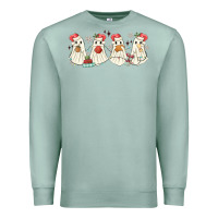 Seafoam pantasmas mexican christmas ghosts Premium Sweatshirt - MaliasSmallBusiness