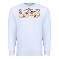 White pantasmas mexican christmas ghosts Premium Sweatshirt - MaliasSmallBusiness