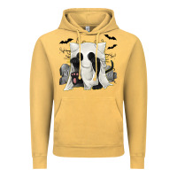Ghost Cat Vintage Hoodie | Teevron