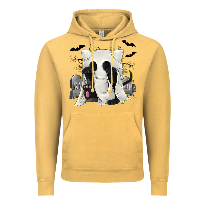 Ghost Cat Vintage Hoodie by texasbilliewilder | Teevron