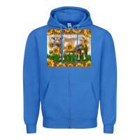 True Royal Western Charolais Bull With Sunflowers Zipper Hoodie - LillyAllenDesigns