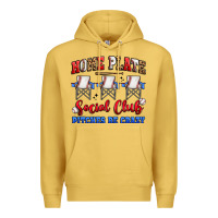Antique Gold home plate social club pitches be crazy Premium Hoodie - Artiststas