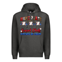 Charcoal Heather home plate social club pitches be crazy Premium Hoodie - Artiststas