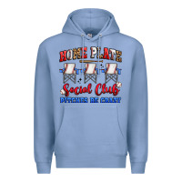 Colony Blue home plate social club pitches be crazy Premium Hoodie - Artiststas