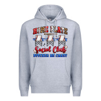 Heather Grey home plate social club pitches be crazy Premium Hoodie - Artiststas