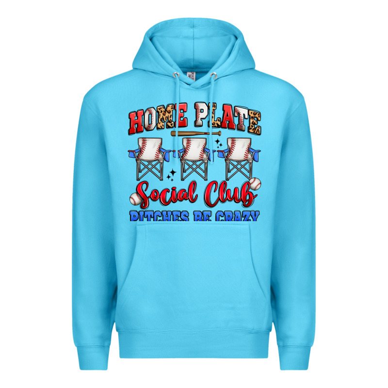 Home Plate Social Club Pitches Be Crazy Premium Hoodie by Artiststas | Teevron