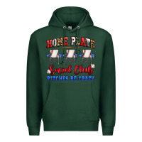 Sports Green home plate social club pitches be crazy Premium Hoodie - Artiststas