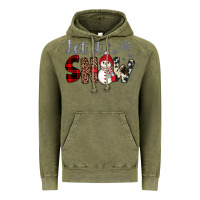 Vintage Olive let it snow snowman Vintage Hoodie - JahusDesignShop