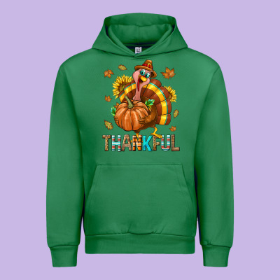 Thankful Turkey Urban Hoodie Designed By Texasbilliewilder