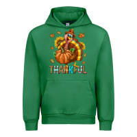 Emerald Thankful Turkey Urban Hoodie - texasbilliewilder