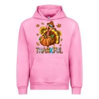 Fuchsia Pink Thankful Turkey Urban Hoodie - texasbilliewilder