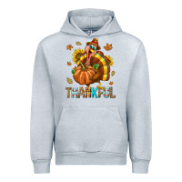 Heather Grey Thankful Turkey Urban Hoodie - texasbilliewilder