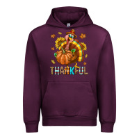 Mauve Wine Thankful Turkey Urban Hoodie - texasbilliewilder