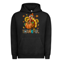 Pigment Black Thankful Turkey Urban Hoodie - texasbilliewilder