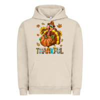 Pigment French Oak Thankful Turkey Urban Hoodie - texasbilliewilder
