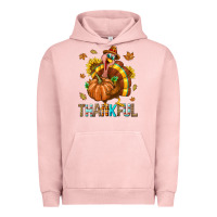 Pigment Salmon Thankful Turkey Urban Hoodie - texasbilliewilder