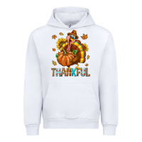 White Thankful Turkey Urban Hoodie - texasbilliewilder