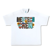 White medtech crew Urban Heavy Tee - RacoonDesign