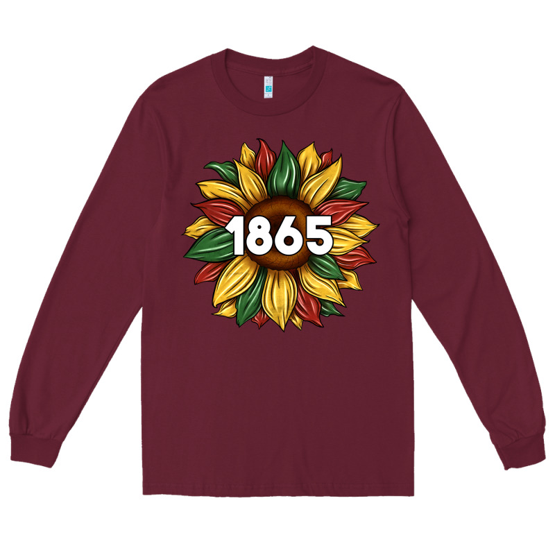 Juneteenth 1865 Sunflower Long Sleeve Tee by Artiststas | Teevron