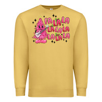 Antique Gold pink christmas fa la la Premium Sweatshirt - MaliasSmallBusiness