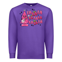 Purple pink christmas fa la la Premium Sweatshirt - MaliasSmallBusiness
