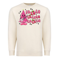 Sandshell pink christmas fa la la Premium Sweatshirt - MaliasSmallBusiness