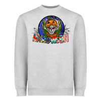 Heather Grey halloween Heavyweight Sweatshirt - CowhideDigitalArt