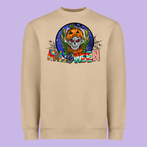 Halloween Heavyweight Sweatshirt Designed By Cowhidedigitalart