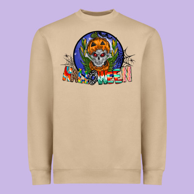 Halloween Heavyweight Sweatshirt Designed By Cowhidedigitalart