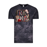 Cloud Black nana baseball Vintage Tee - RacoonDesign