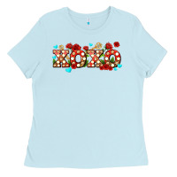 Baby Blue xoxo roses and keys Ladies Tee - AdoDesignShop