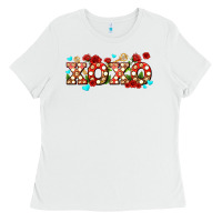 White xoxo roses and keys Ladies Tee - AdoDesignShop