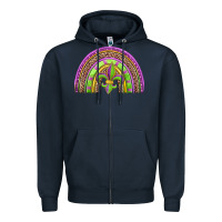 Navy mardi gras rainbow Zipper Hoodie - Jasminsmagicworld