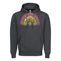 Smoke mardi gras rainbow Zipper Hoodie - Jasminsmagicworld