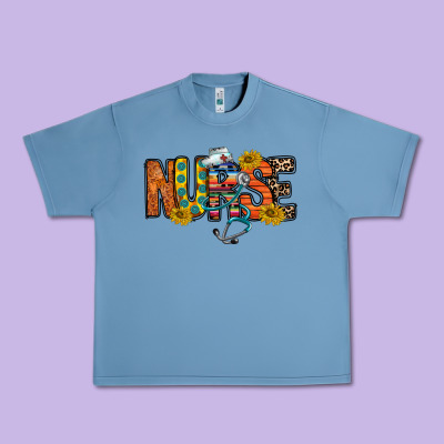 Nurse Western Urban Heavy Tee Designed By Racoondesign