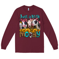 Burgundy just a little moody heifers Long Sleeve Tee - Jasminsmagicworld