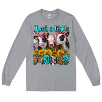 Heather Grey just a little moody heifers Long Sleeve Tee - Jasminsmagicworld