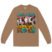 Toasted Coconut just a little moody heifers Long Sleeve Tee - Jasminsmagicworld