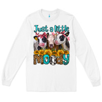 White just a little moody heifers Long Sleeve Tee - Jasminsmagicworld